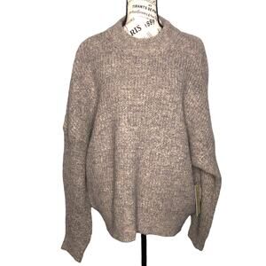 RD Style LARGE Bennie Cropped Mockneck Pullover - Stitch Fix Fuzzy Oversize